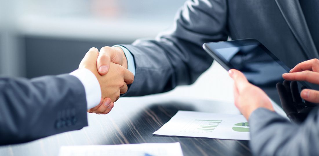 Business handshake